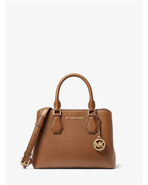 women's michael michael kors camille small leather satchel|Michael Michael Kors Camille Small Leather Satchel .